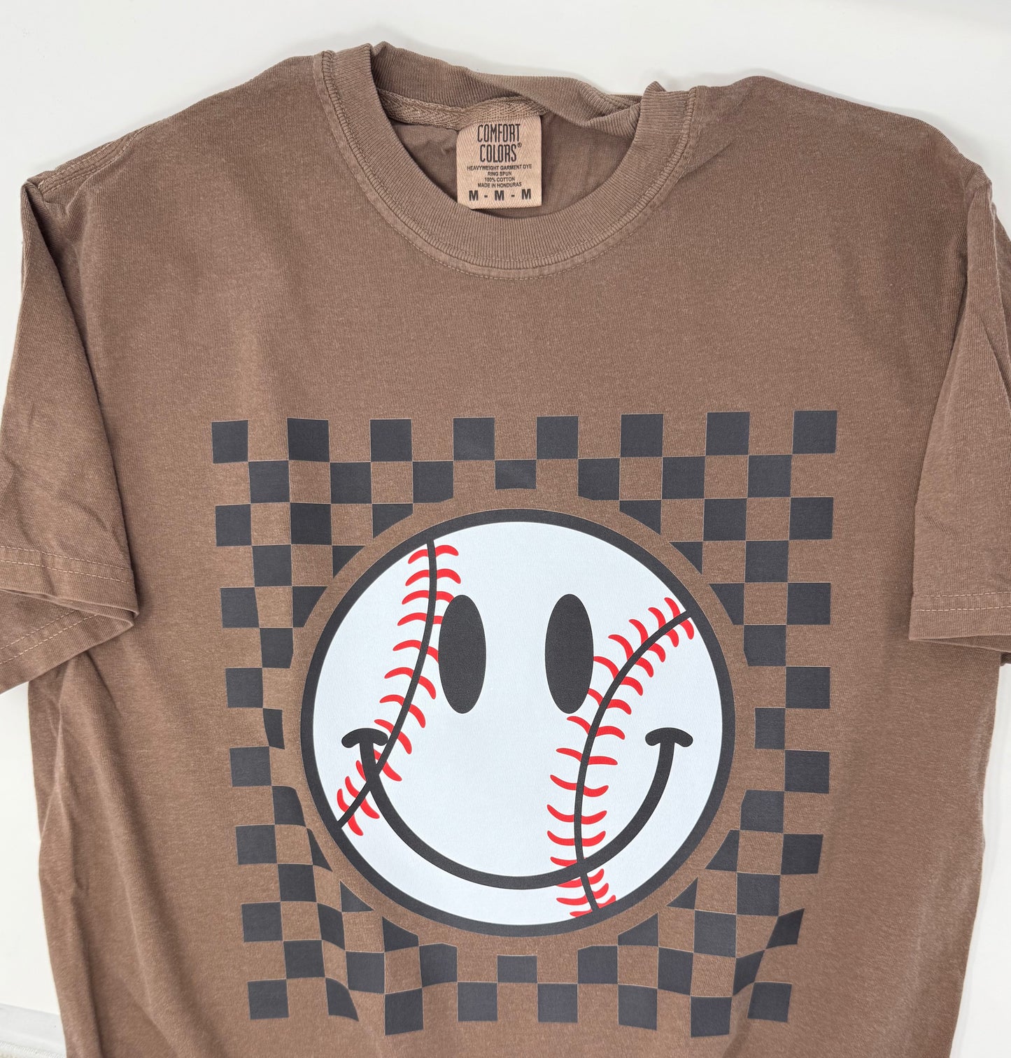 Smile Baseball Checkered
