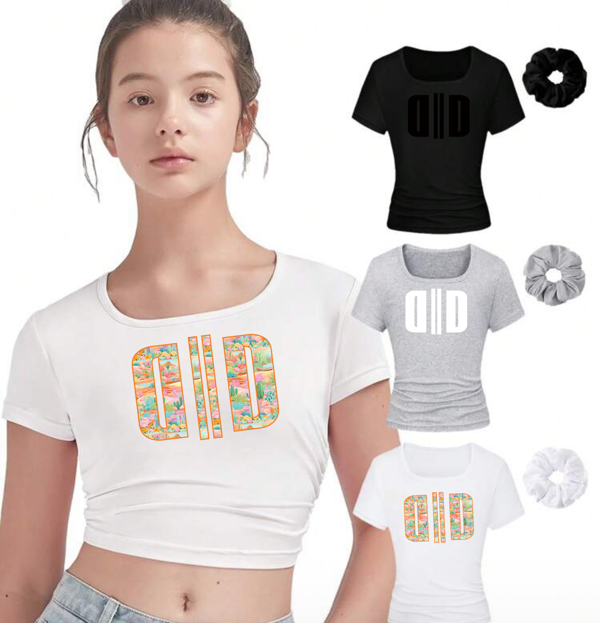 Crop tee 3 pack