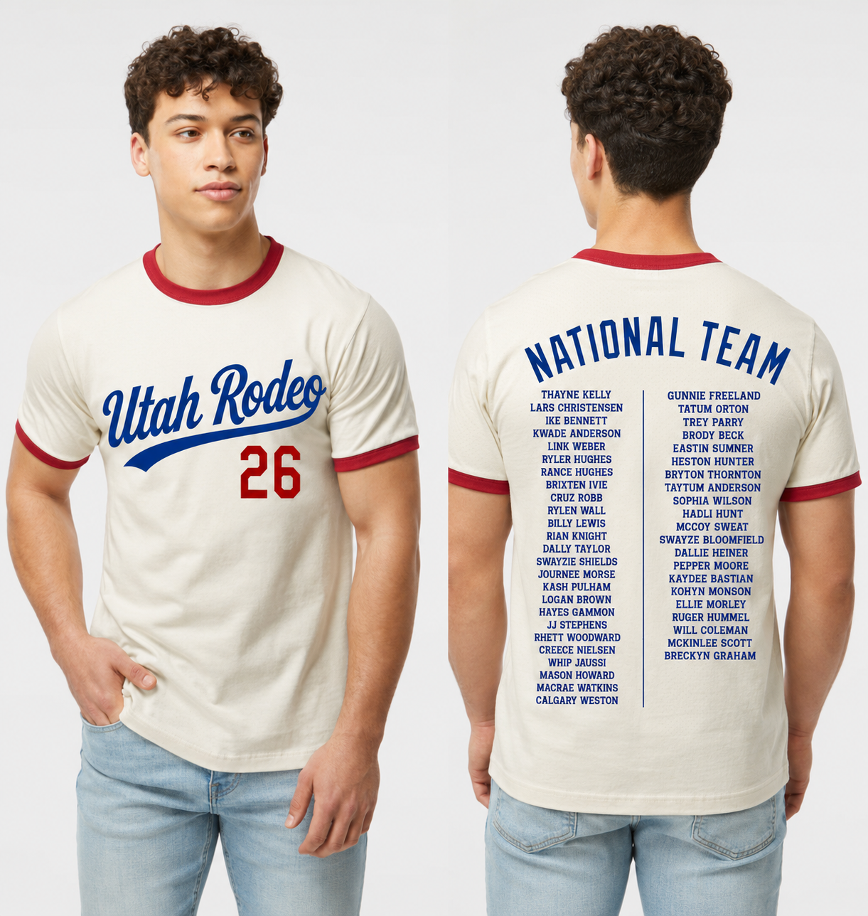 National Team Utah Ringer tee