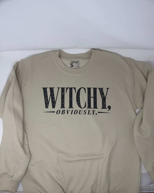 witchy obviously crewneck size small