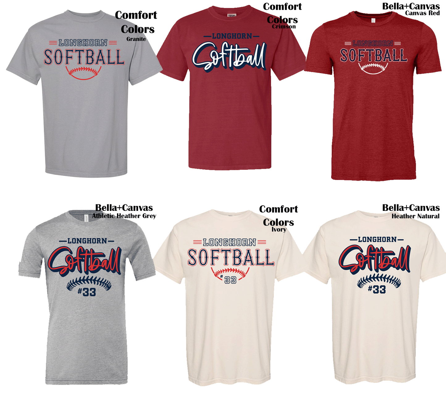 Longhorn Softball Tshirt