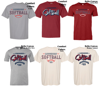 Longhorn Softball Tshirt