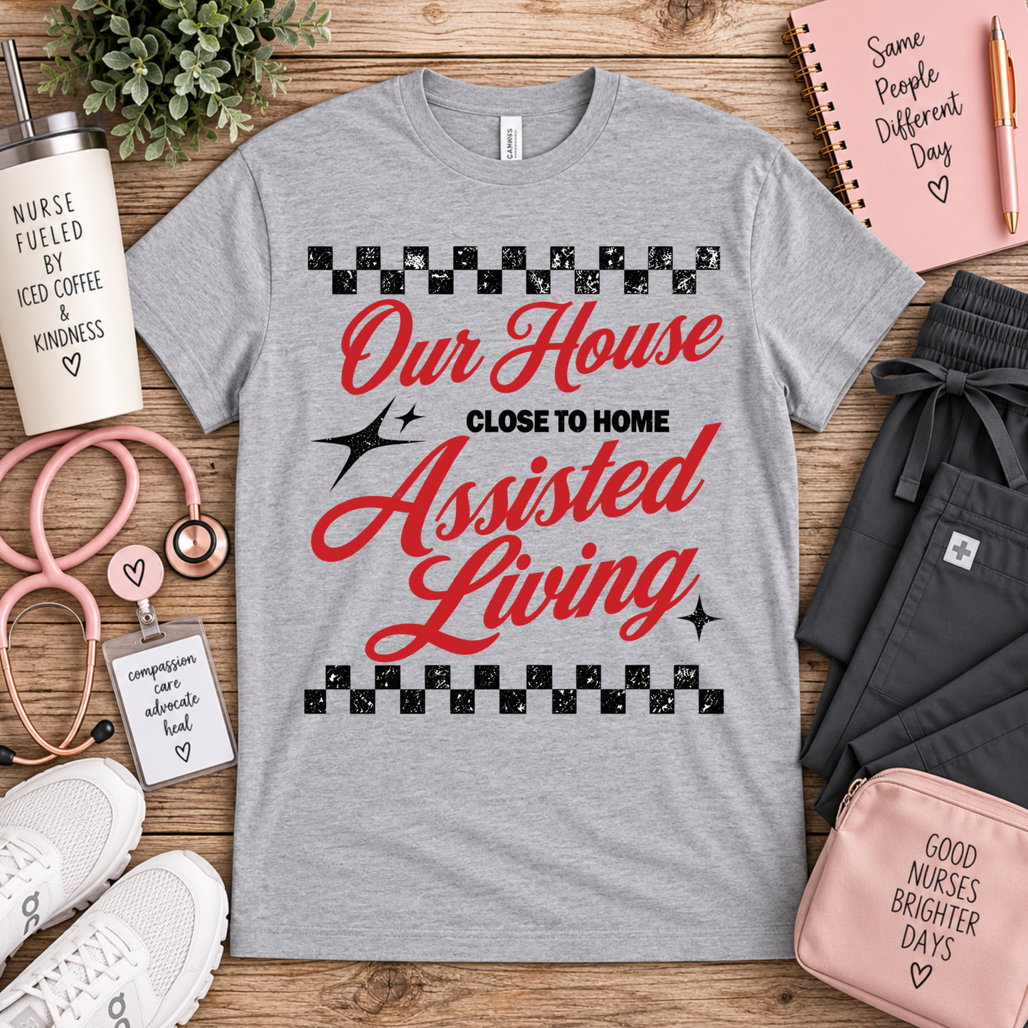 Our House Check Stripe