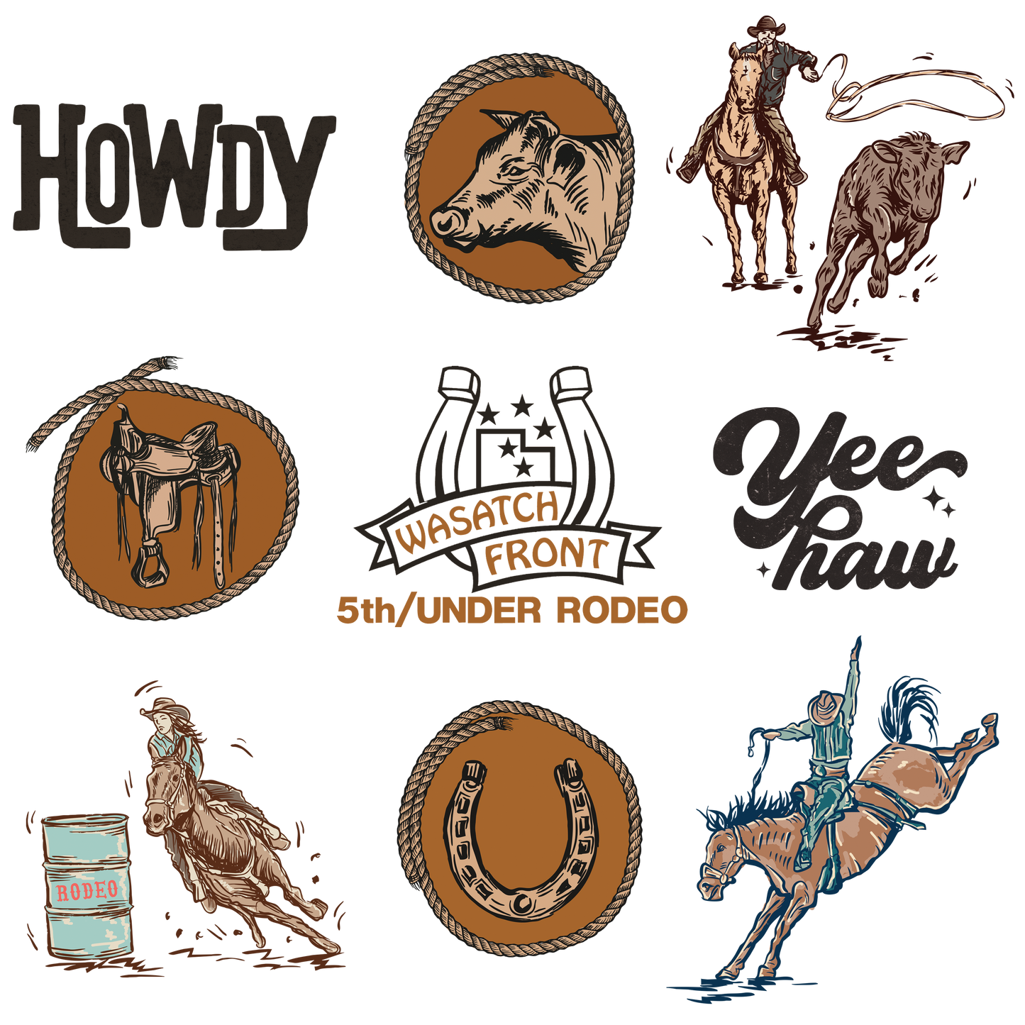 Wasatch Front Collage Hoodie/Crew