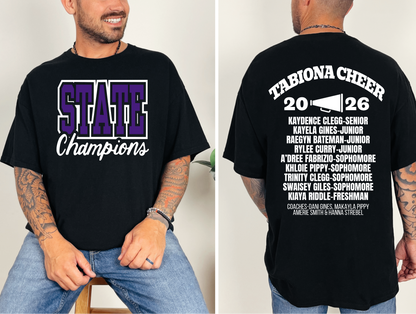 Cheer State Champs 2026 Tshirt